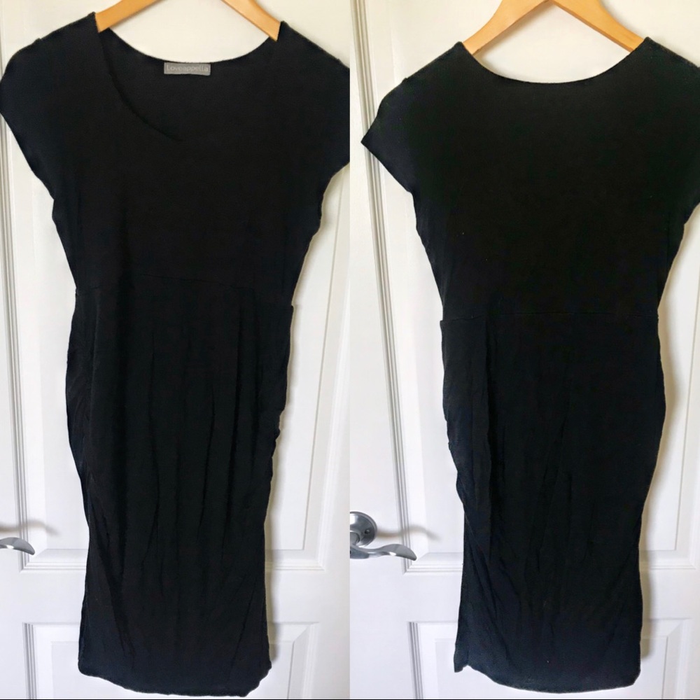 Lovappella Black Maternity Dress